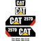 Cat 257D Decals Stickers Kit