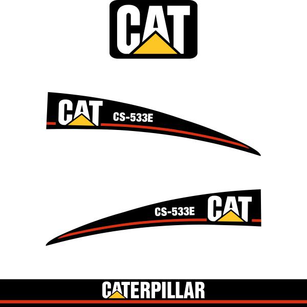 CAT CS533E Decal Kit