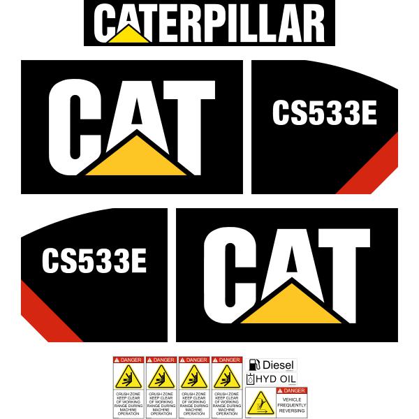 CAT CS533E Later Decal Kit