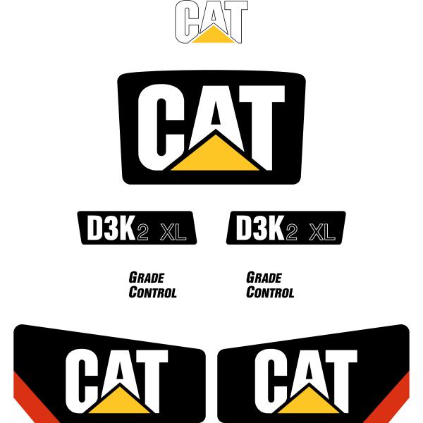 CAT D3K2 XL Decal Kit