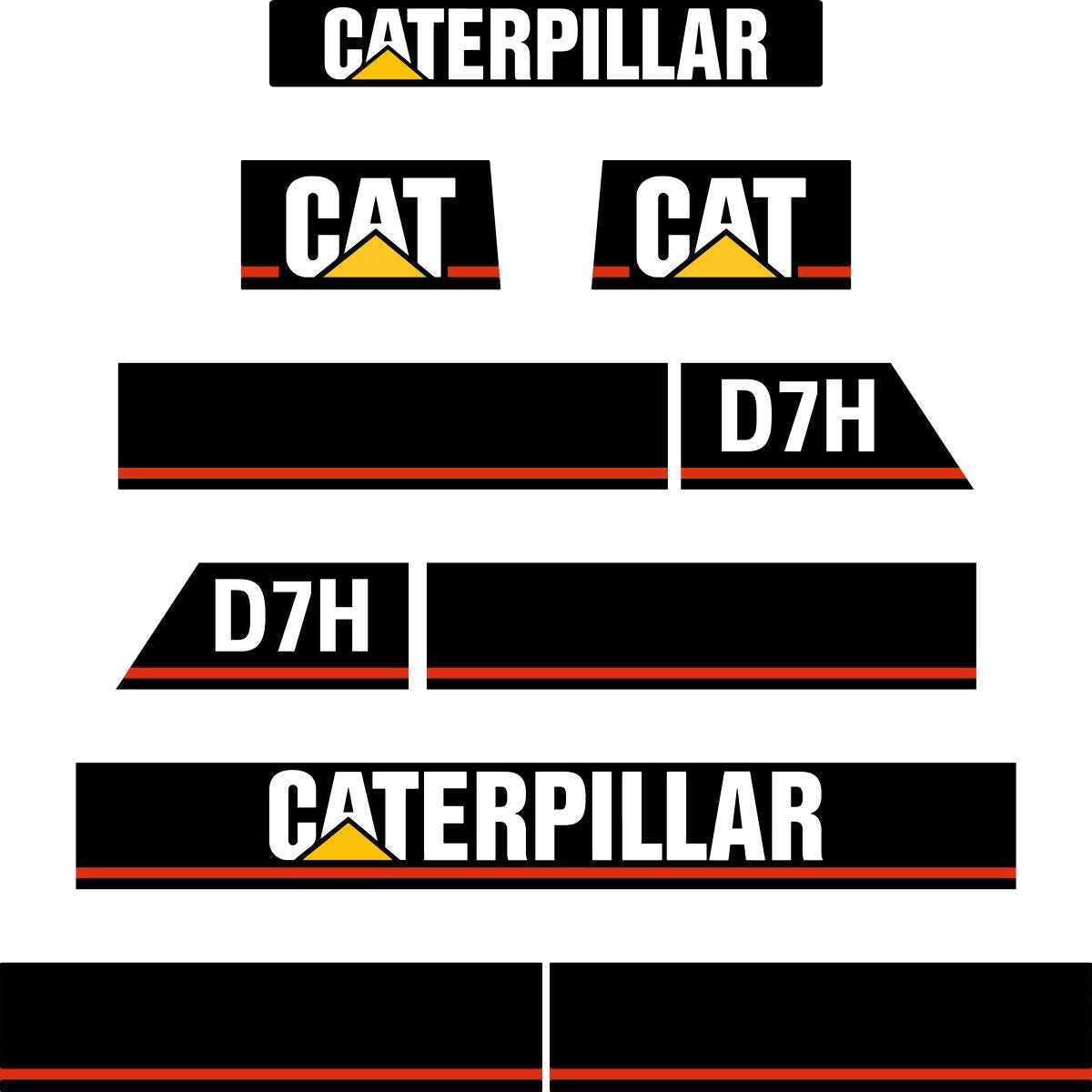 CAT D7H Decal Kit - Dozer 5BH Prefix
