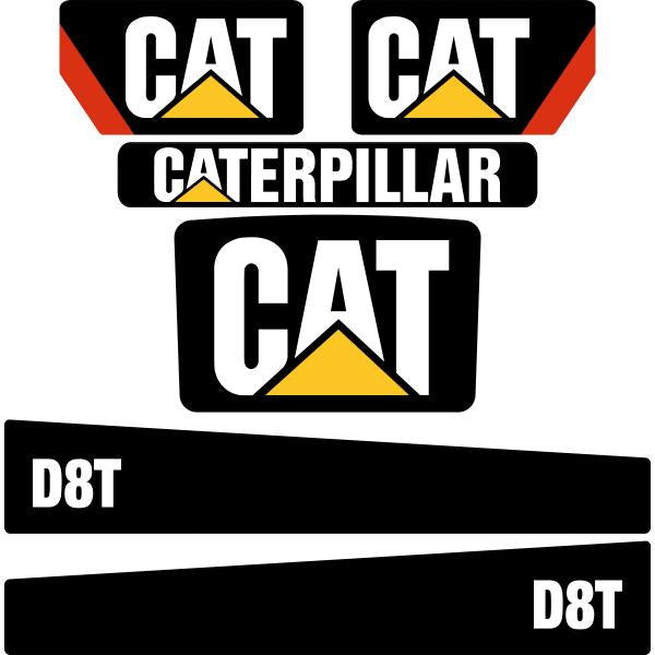 CAT D8T Decals