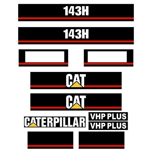 CAT 143H Decal Kit