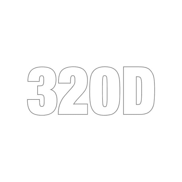 CAT 320D Model No. Decal