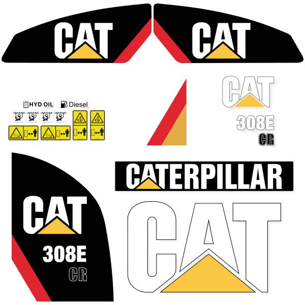 CAT 308E CR Decal Kit