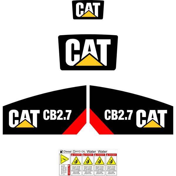 CAT CB2.7 Decal Kit