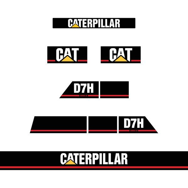 Caterpillar D4C Series III Dozer Decal Kit – Aftermarket Replacement Decals