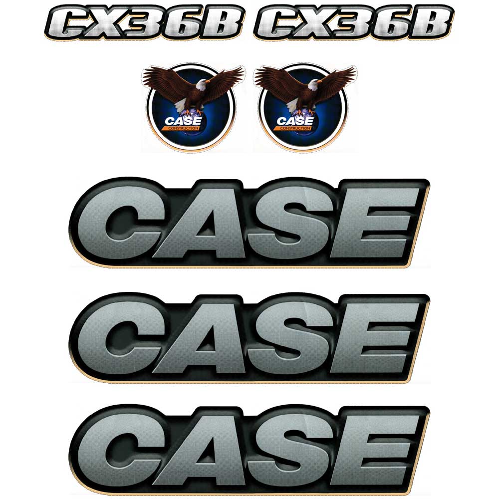 Case CX36B Decal Kit Metallic