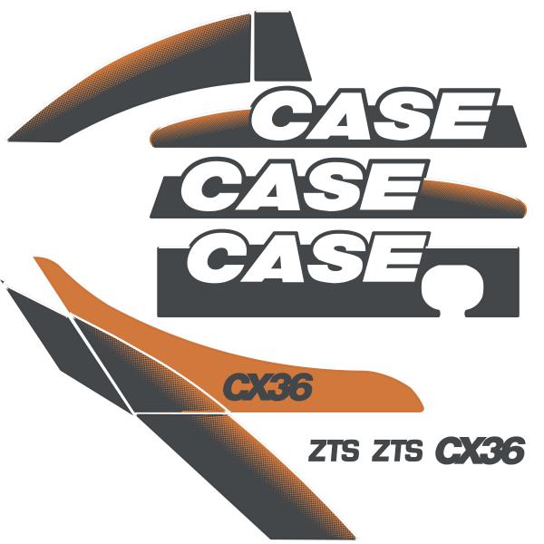 Case CX36 Decal Kit