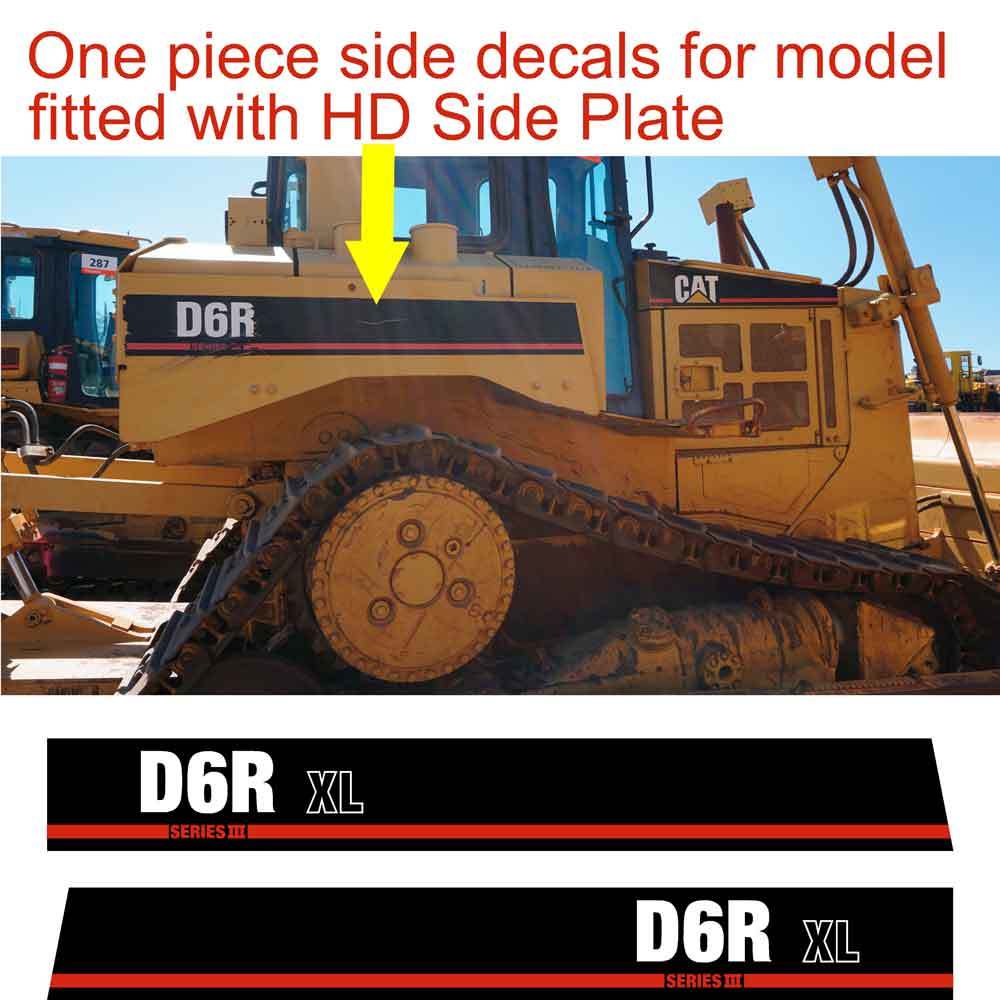 D6R XL Series 3 Decals