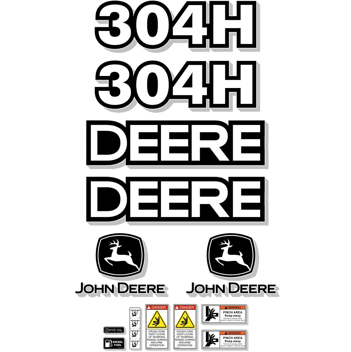 Deere 304H Decal Kit