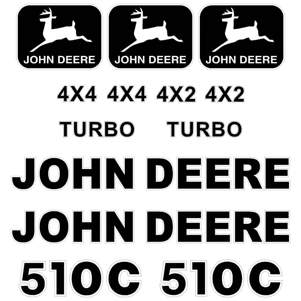 Deere 510C Decal Kit
