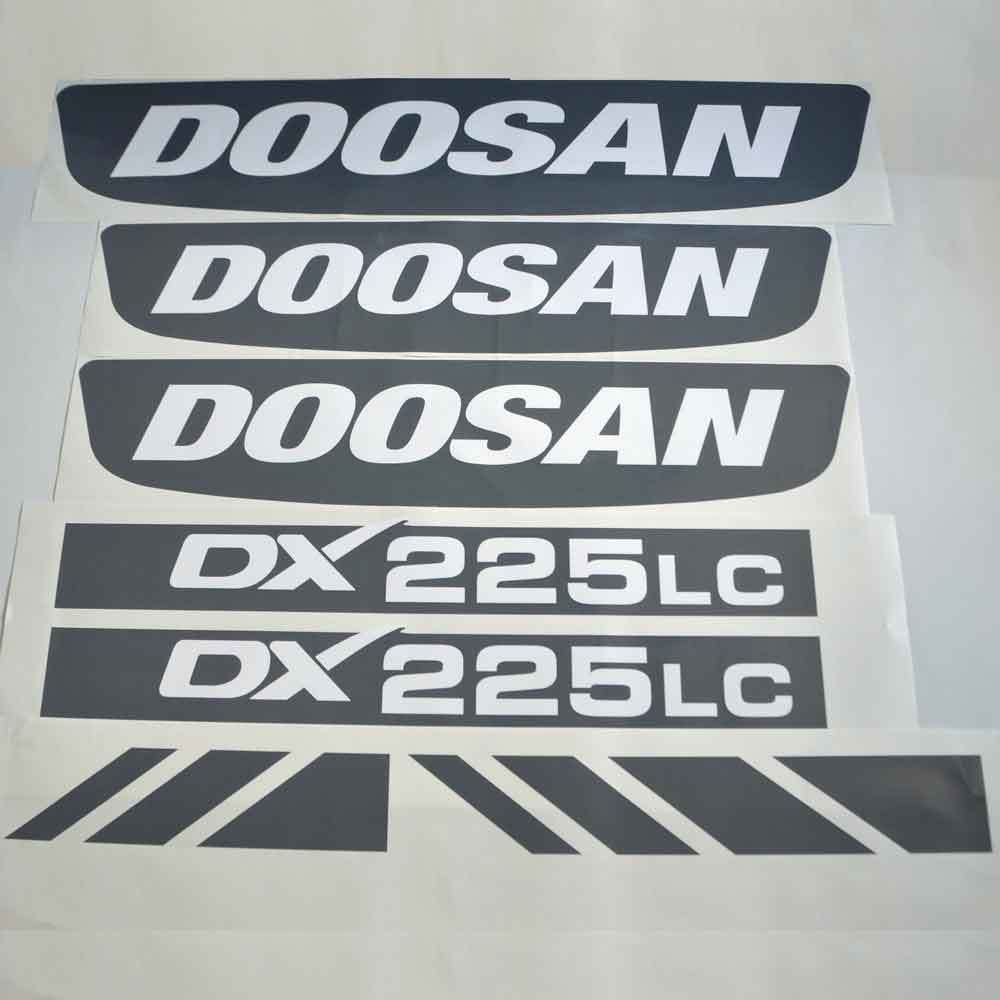 Doosan DX225LC Decal Sticker Set