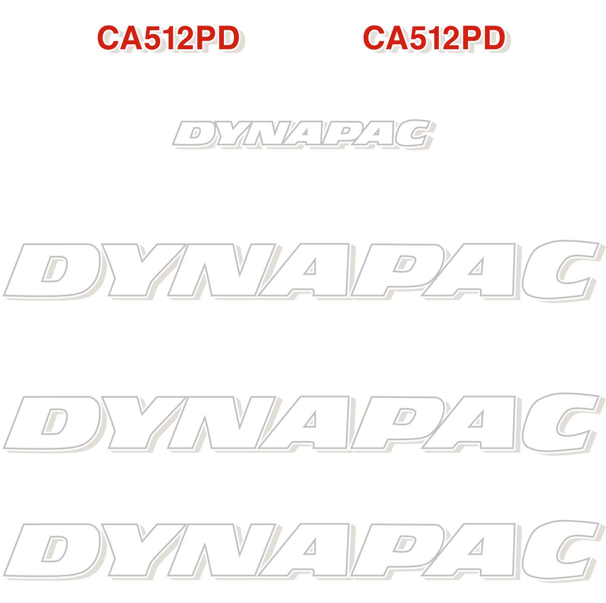 Dynapac CA512 PD Decal Kit