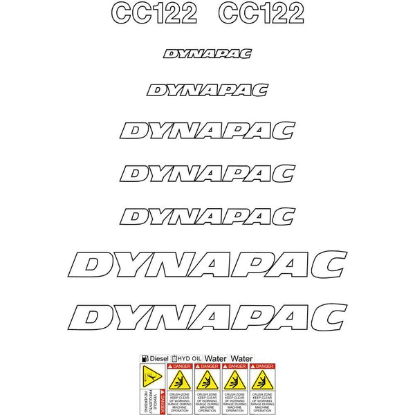 Dynapac CC102 Decals