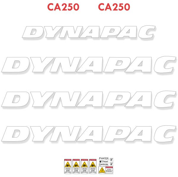 Dynapac CA250 Decal Kit