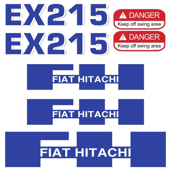 Hitachi ZX120 Decals Stickers New Repro Decal Kit