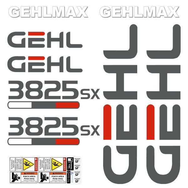 Gehl 3825 Decal Kit