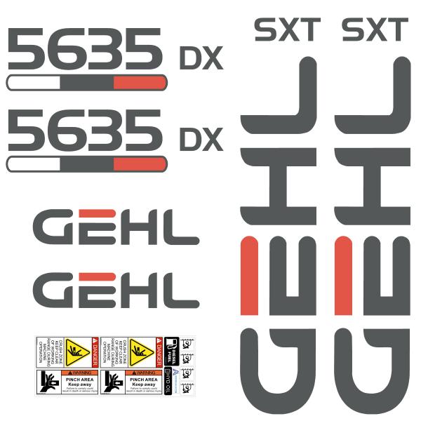 クリーヴステッカー　確認 Gehl 5635 Decal Set / Sticker Kit