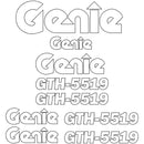 Genie GTH 5519 Decals