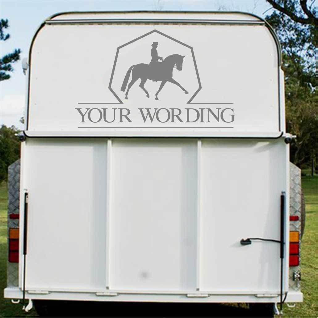 Dressage logo Horse Float Decal