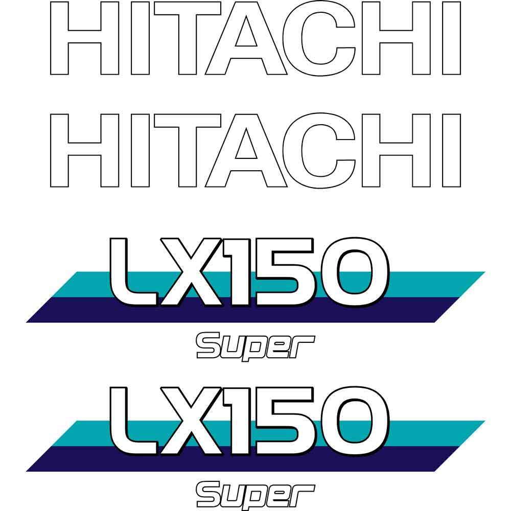 Hitachi LX150 Decals