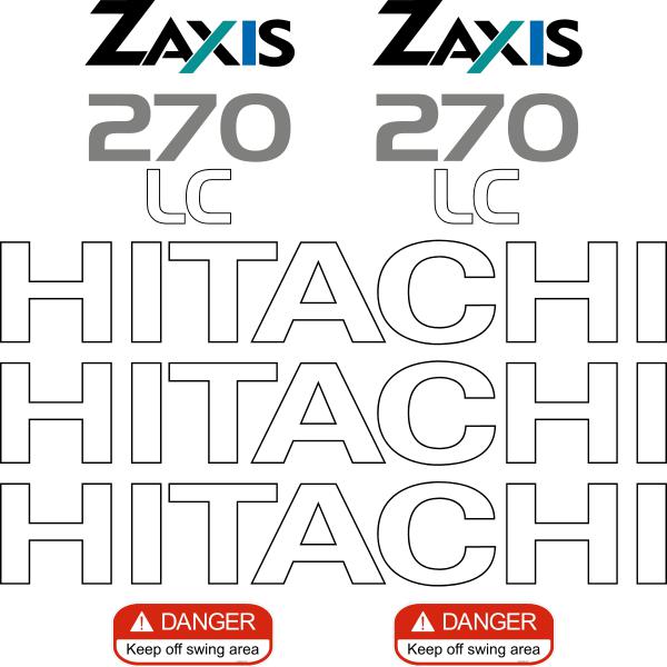 Hitachi ZX270-1 LC Decal Kit