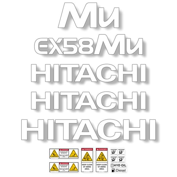 Hitachi EX58mu Decal Kit