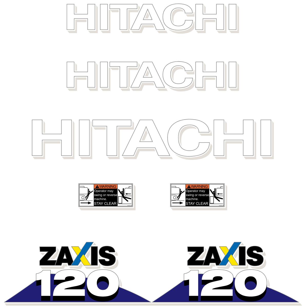 Hitachi ZX120-6 Decal Kit