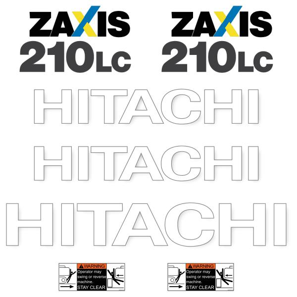Hitachi ZX210 Decal Set / Sticker Kit