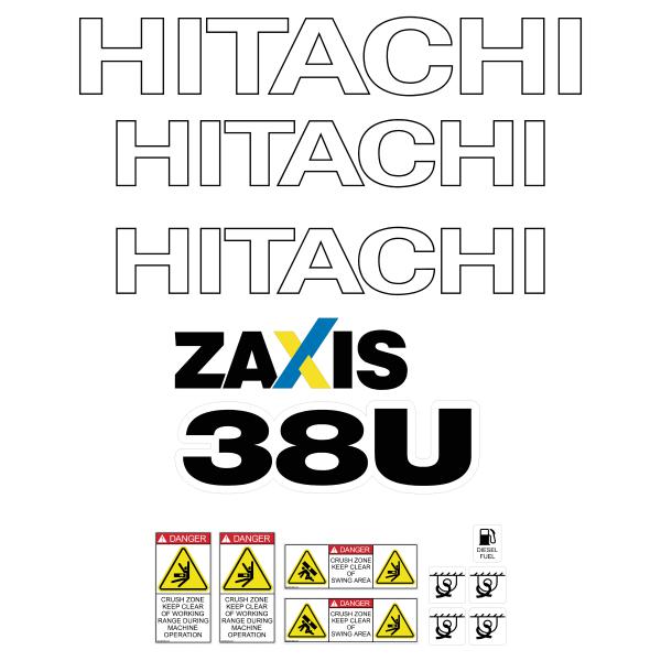 Hitachi ZX38U-5 Decal Kit