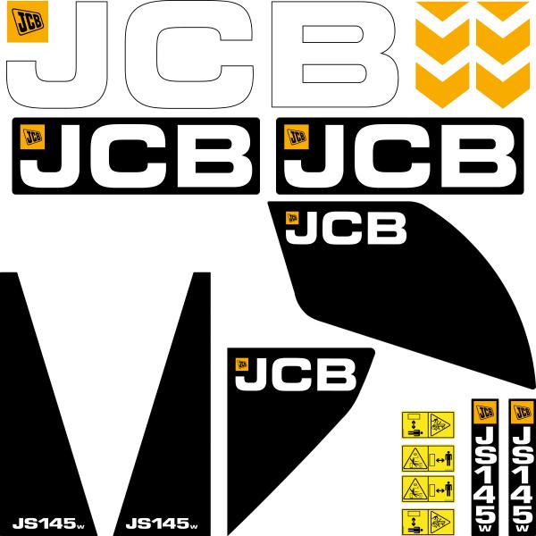 JCB JS 145 W Decal kit