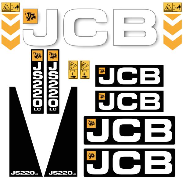 JCB JS 220 LC Decal kit