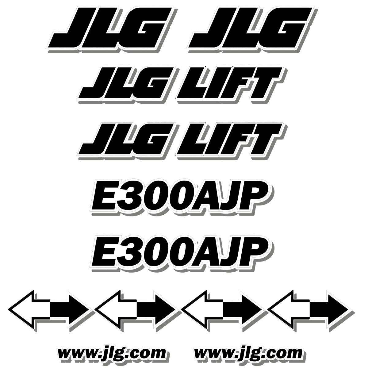 JLG E300AJP Decal Kit