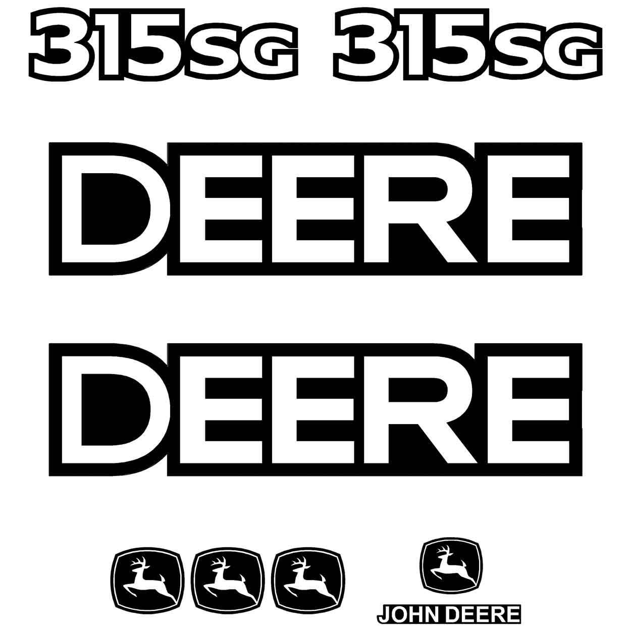 John Deere 315SG Decals