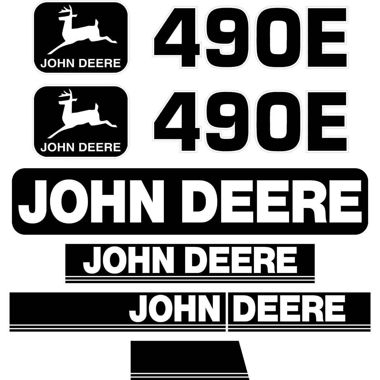 John Deere 490E Decals