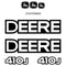 Deere 410J Decals Backhoe Loader