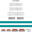 Kobelco SK025 Decals