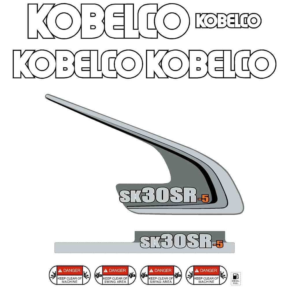 Kobelco SK30SR-5 Decals Stickers