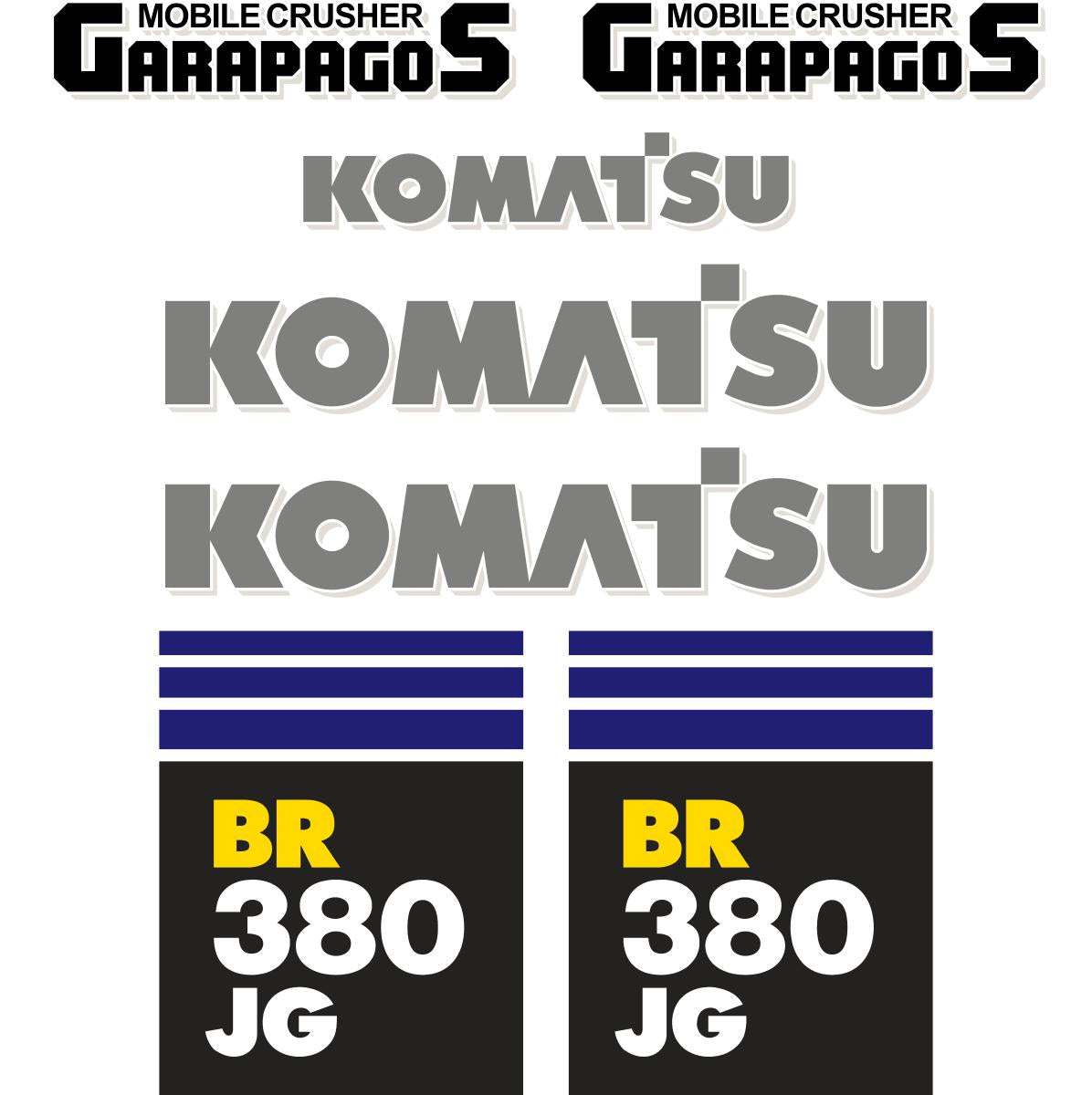 Komatsu BR380 Decal Kit