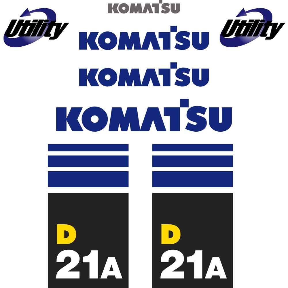 Komatsu D21A-8 Decals