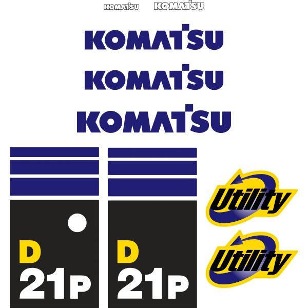 Komatsu D21P-8 Decal Kit
