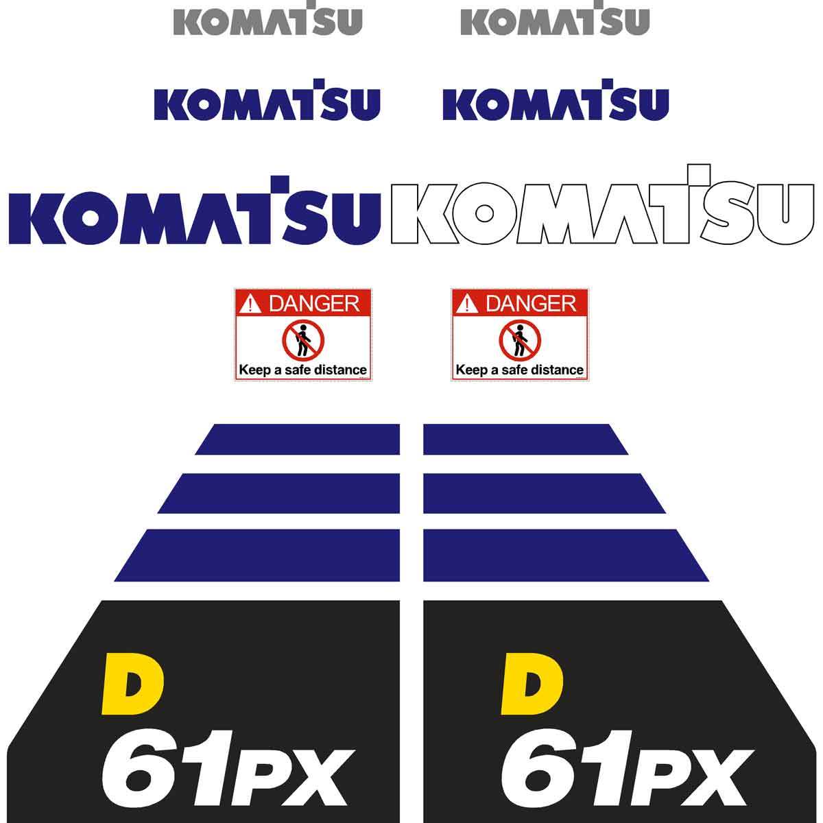 Komatsu D61PX-23 Decals