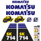Komatsu SK714-5 Decals 