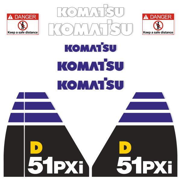 Komatsu D51PXI-22 Decal Kit