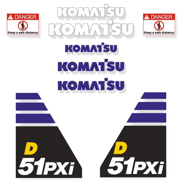 Komatsu D51PXI-24 Decal Kit