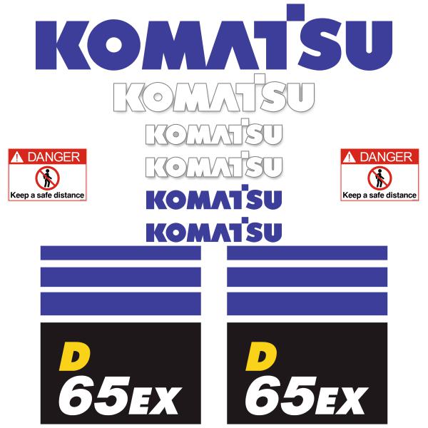 Komatsu D65EX-18 Decal Kit