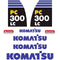 Komatsu PC300 LC - 8 Decal Kit Excavator