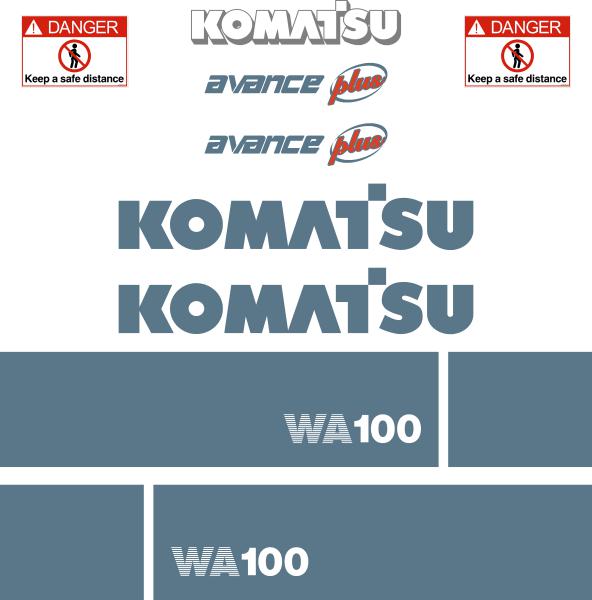 Komatsu WA100-3 Decal Kit