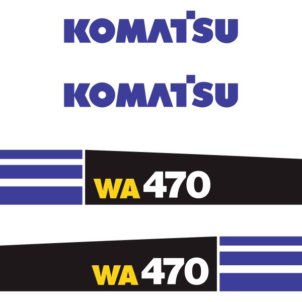 Komatsu WA470-5 Decal Kit